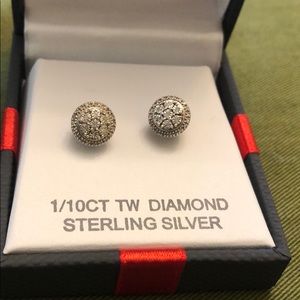 Diamond Sterling Earrings